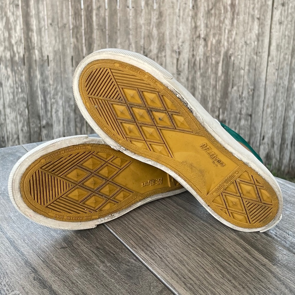 PF Flyers Center Hi Sneakers Men 8.5 Green Suede Leather High Top AA22S1AV Shoes - Picture 12 of 13